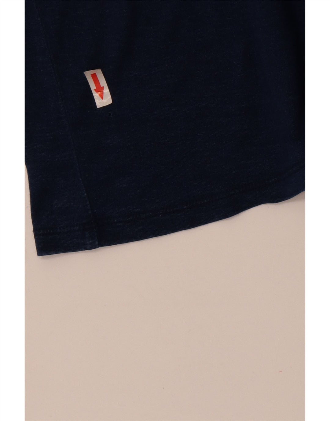 Męski T-shirt z grafiką Armani, mały, niebieski, bawełniany nakrapiany