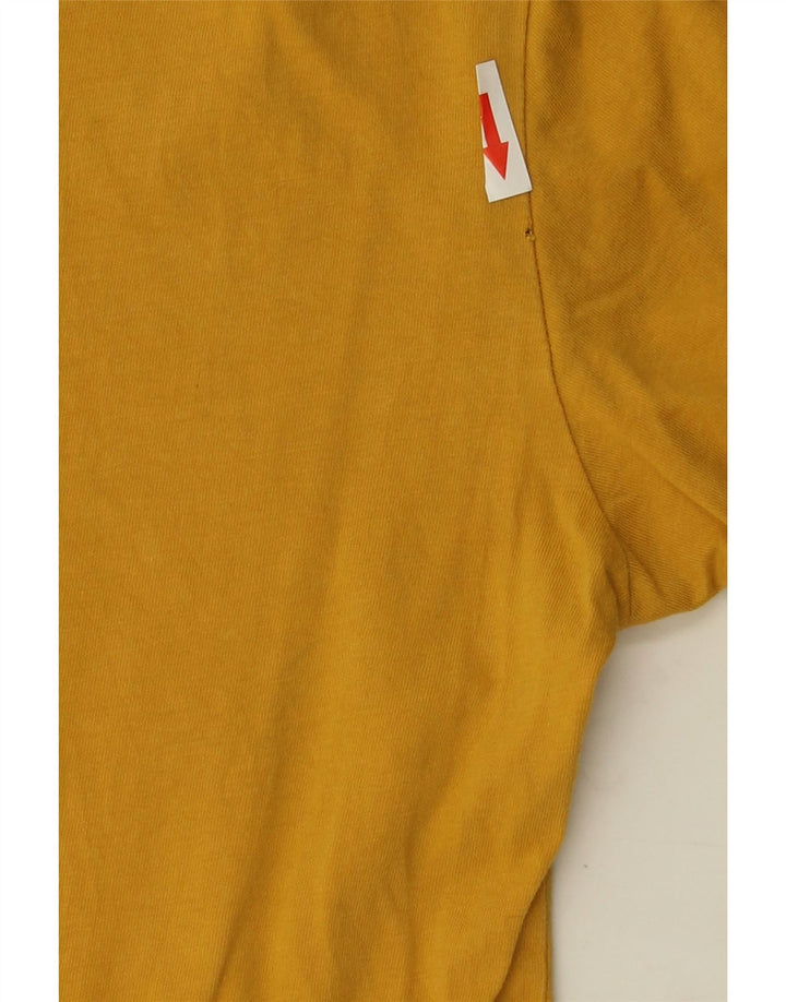 Męska koszulka z grafiką Levi's Top, średnia żółta bawełna z blokami kolorów