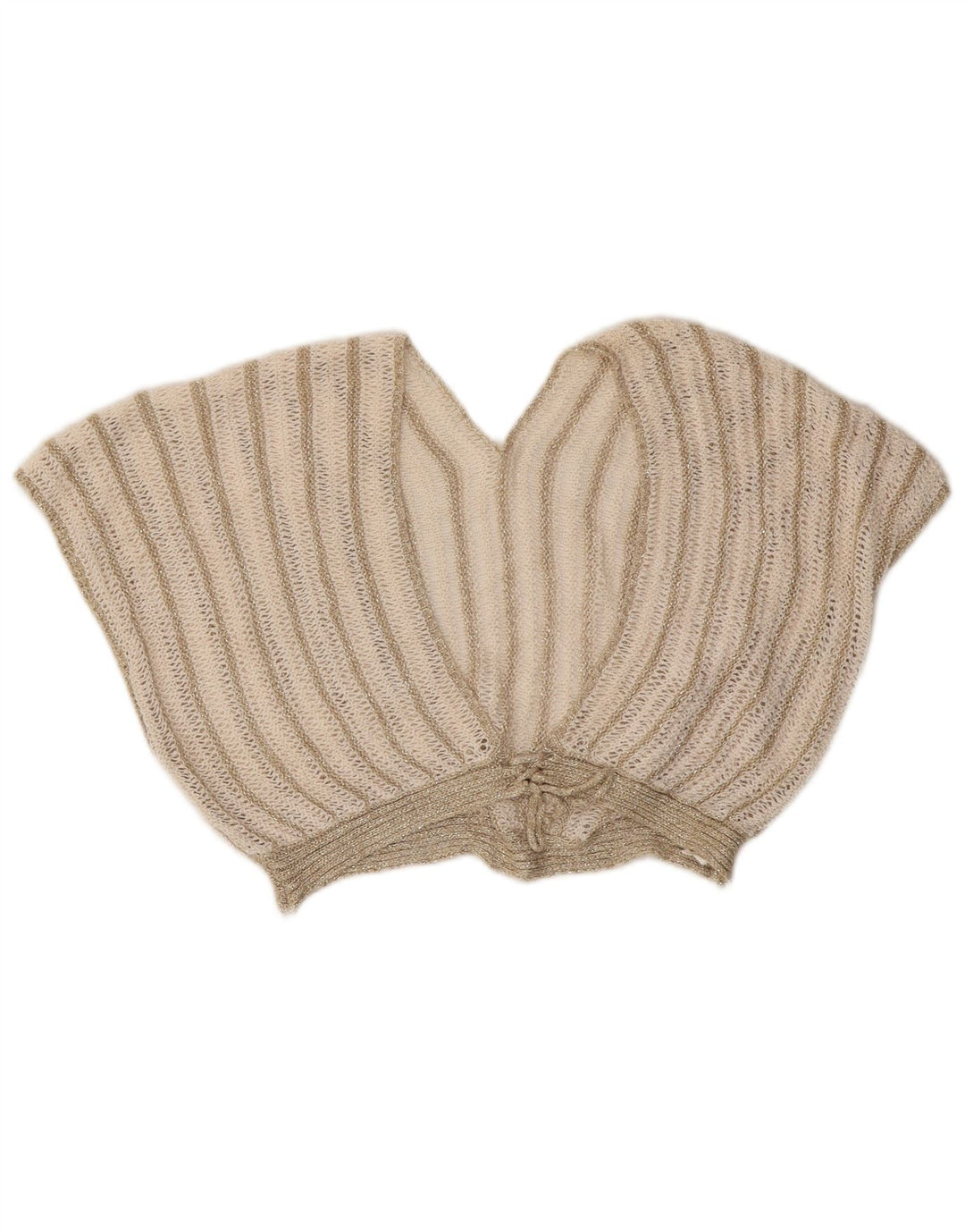 Vintage damski zestaw 2-częściowych spódnic UK 8 Small W26 Beżowy akryl w paski