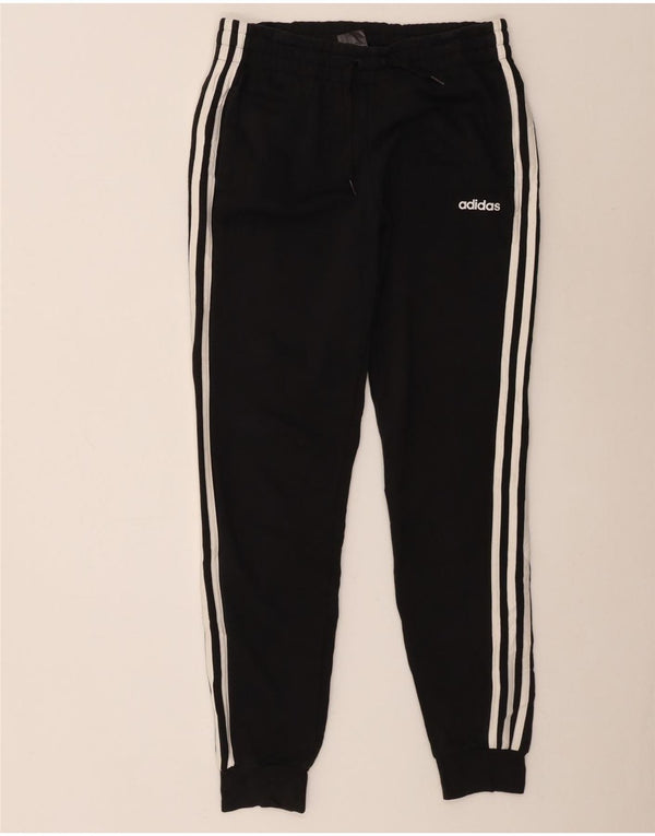 Damskie spodnie dresowe Adidas Joggers UK 8/10 Małe czarne bawełniane