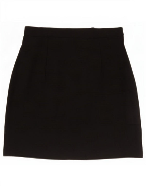 Marks & Spencer Damska spódnica mini UK 10 Small W27 Czarna wiskoza