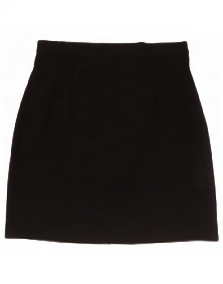 Marks & Spencer Damska spódnica mini UK 10 Small W27 Czarna wiskoza
