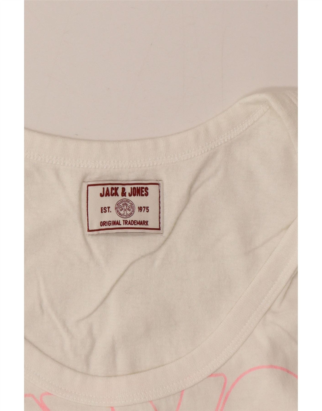 Męska kamizelka z grafiką Jack & Jones, mała, biała