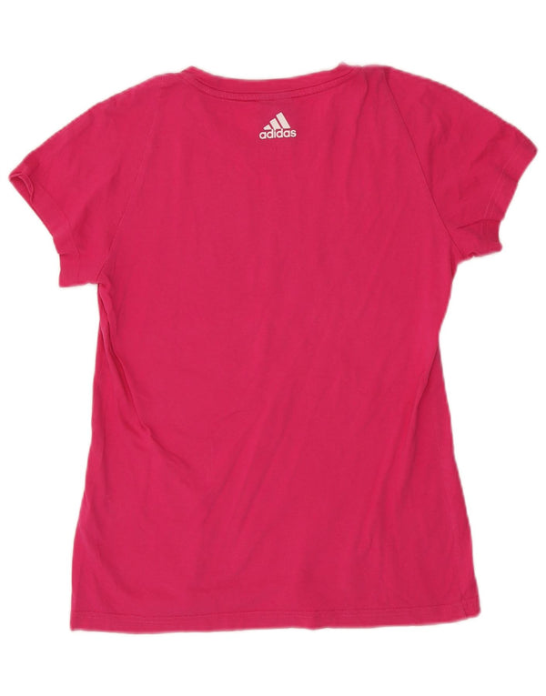 Damska koszulka graficzna Adidas Top UK 12/14 Średni róż