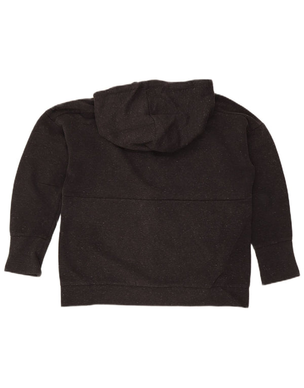 Damski sweter Adidas z grafiką i zamkiem błyskawicznym UK 12/14 Średni szary nakrapiany