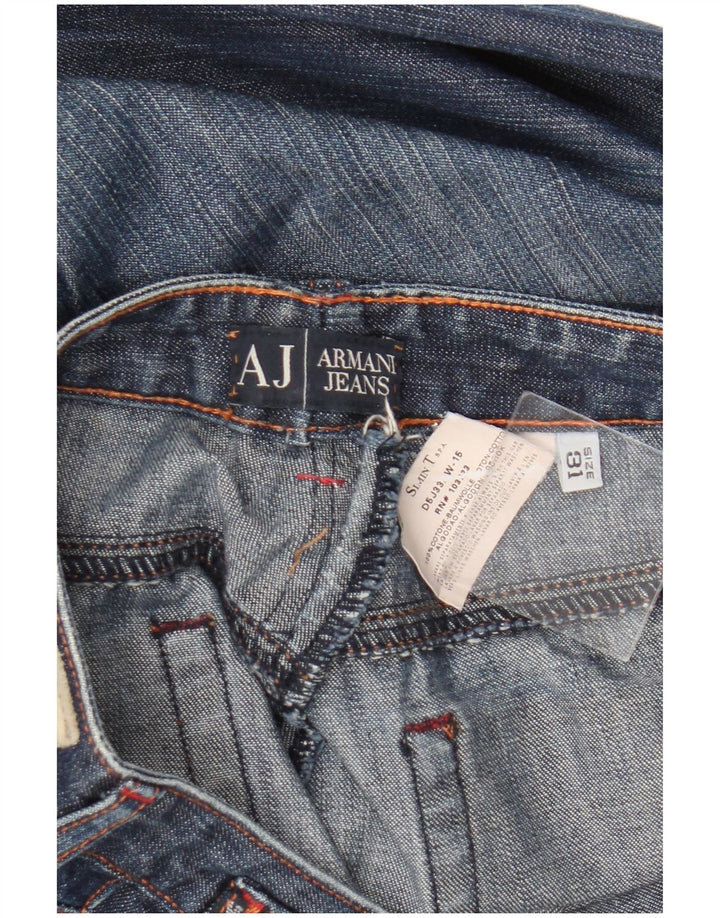 Damskie jeansy rozkloszowane Armani W31 L32 Granatowe, bawełniane