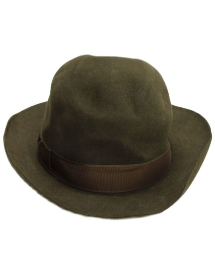Męski kapelusz Fedora Cervo, średni khaki, klasyczny