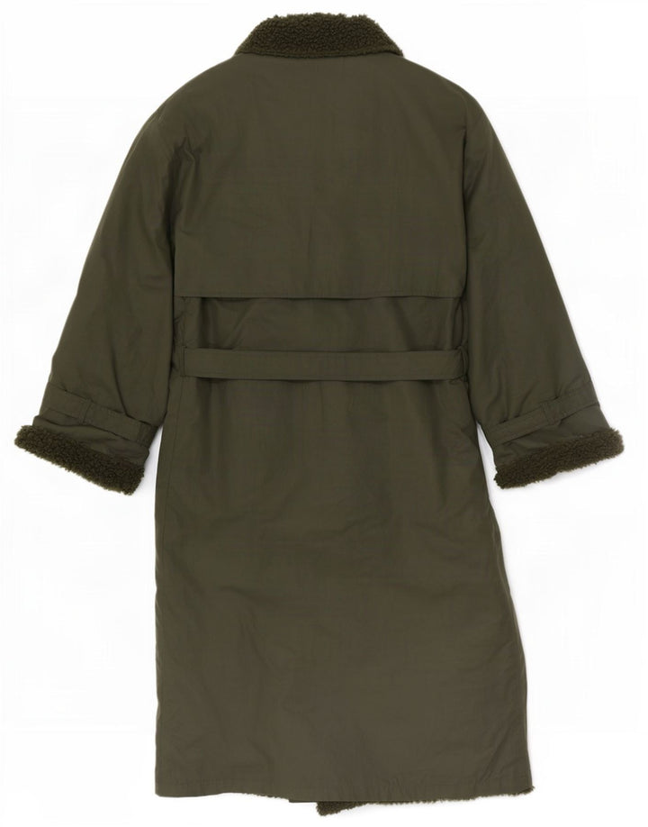 Vintage damski trencz Sherpa UK 12 średni khaki
