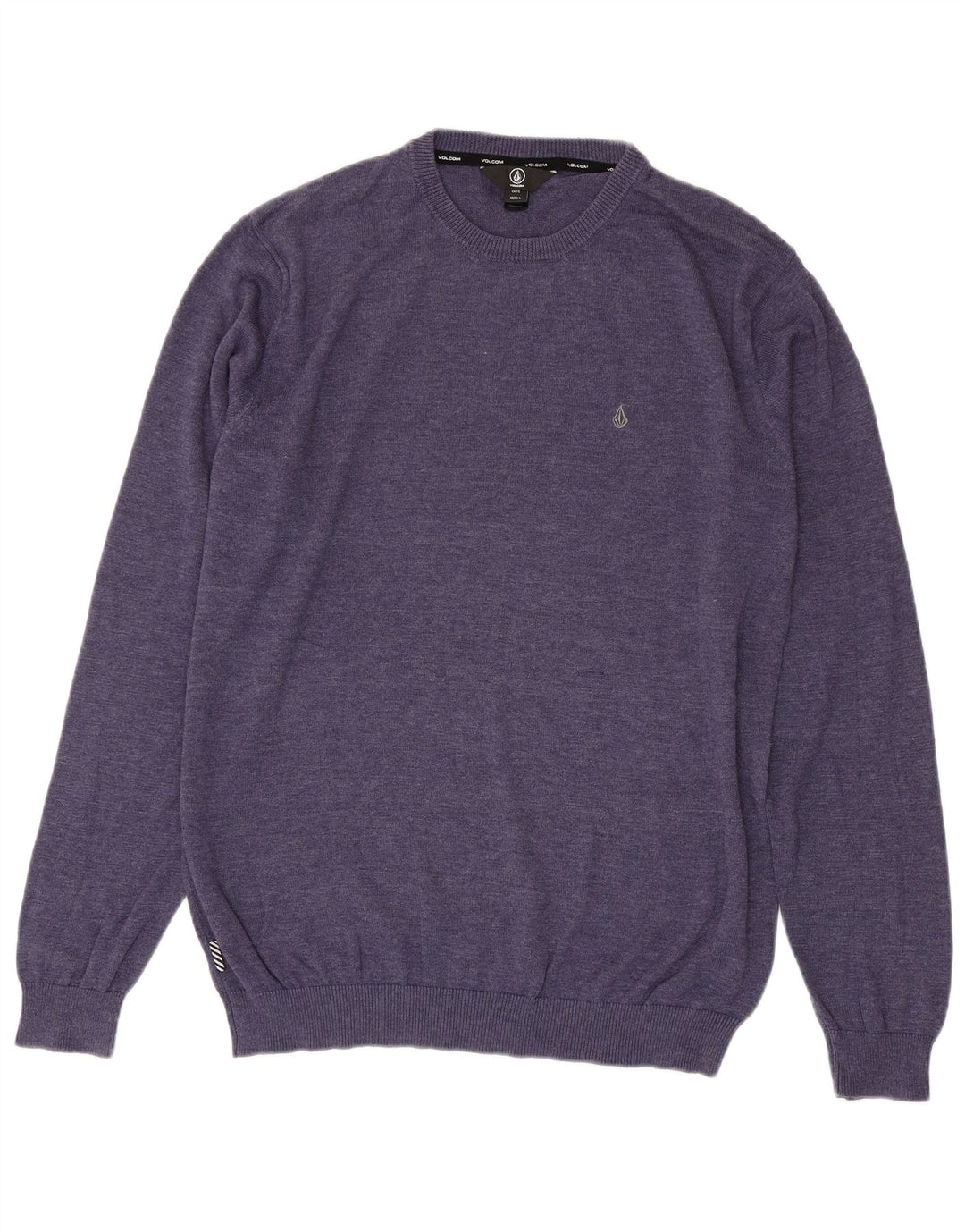 Męski sweter z okrągłym dekoltem Volcom, duży, fioletowy, bawełniany