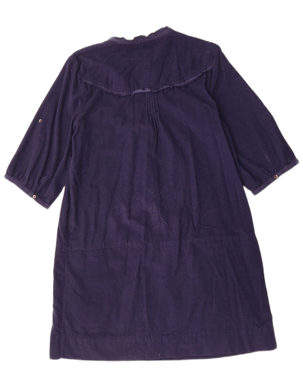 JOHN LEWIS Damska sztruksowa sukienka-tunika z rękawem 3/4 UK 14, duża, granatowa