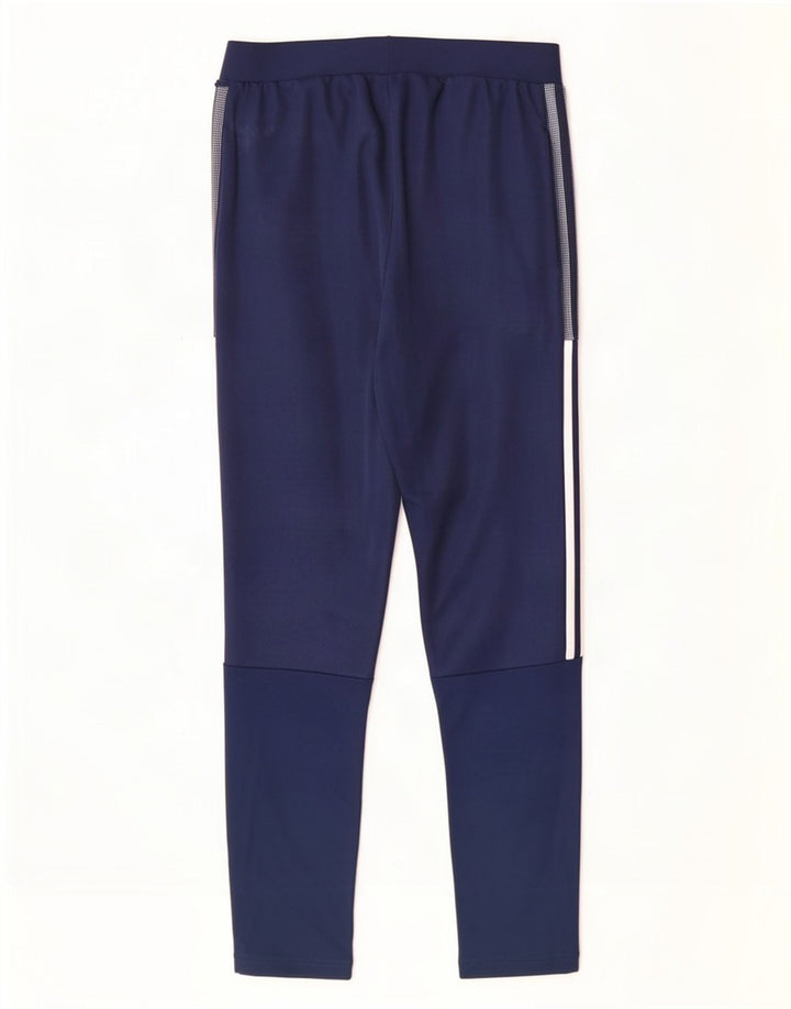 Damskie spodnie dresowe Adidas UK 10, małe, granatowe, poliestrowe