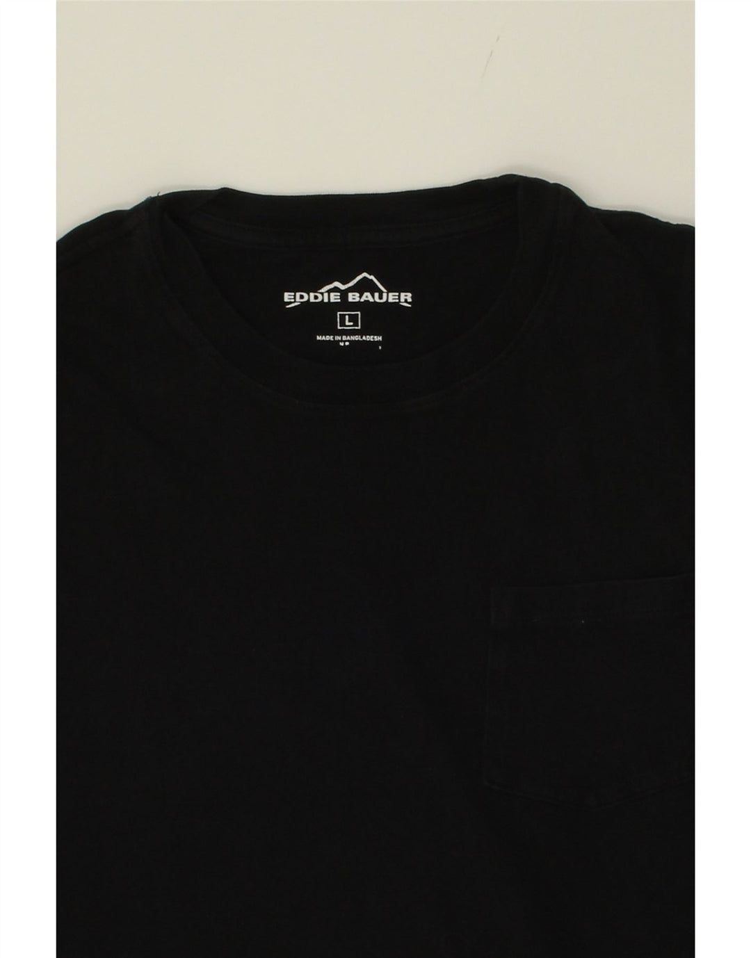 EDDIE BAUER Mens T-Shirt Top Large Black Cotton Vintage Eddie Bauer and Second-Hand Eddie Bauer from Messina Hembry 