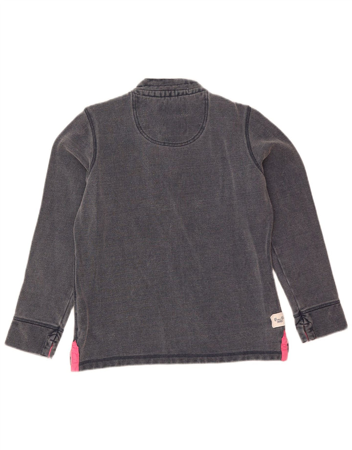 Crew Clothing Damska bluza z dekoltem w serek, UK 10, mała, granatowa