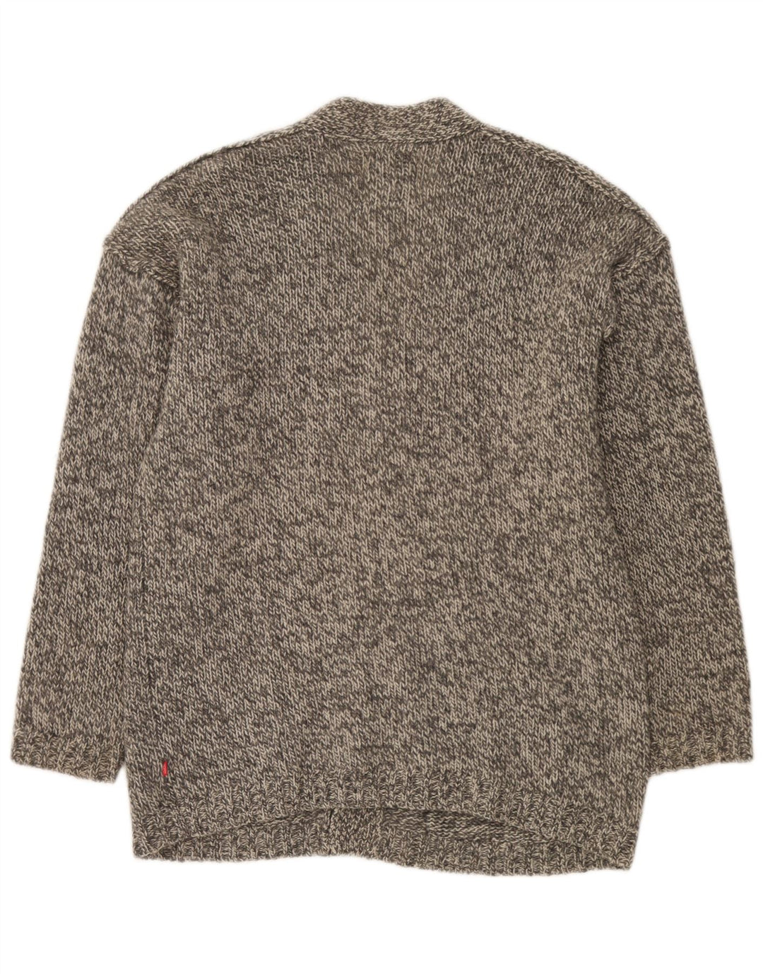 Sweter męski Jackpot, duży, szary, nakrapiany
