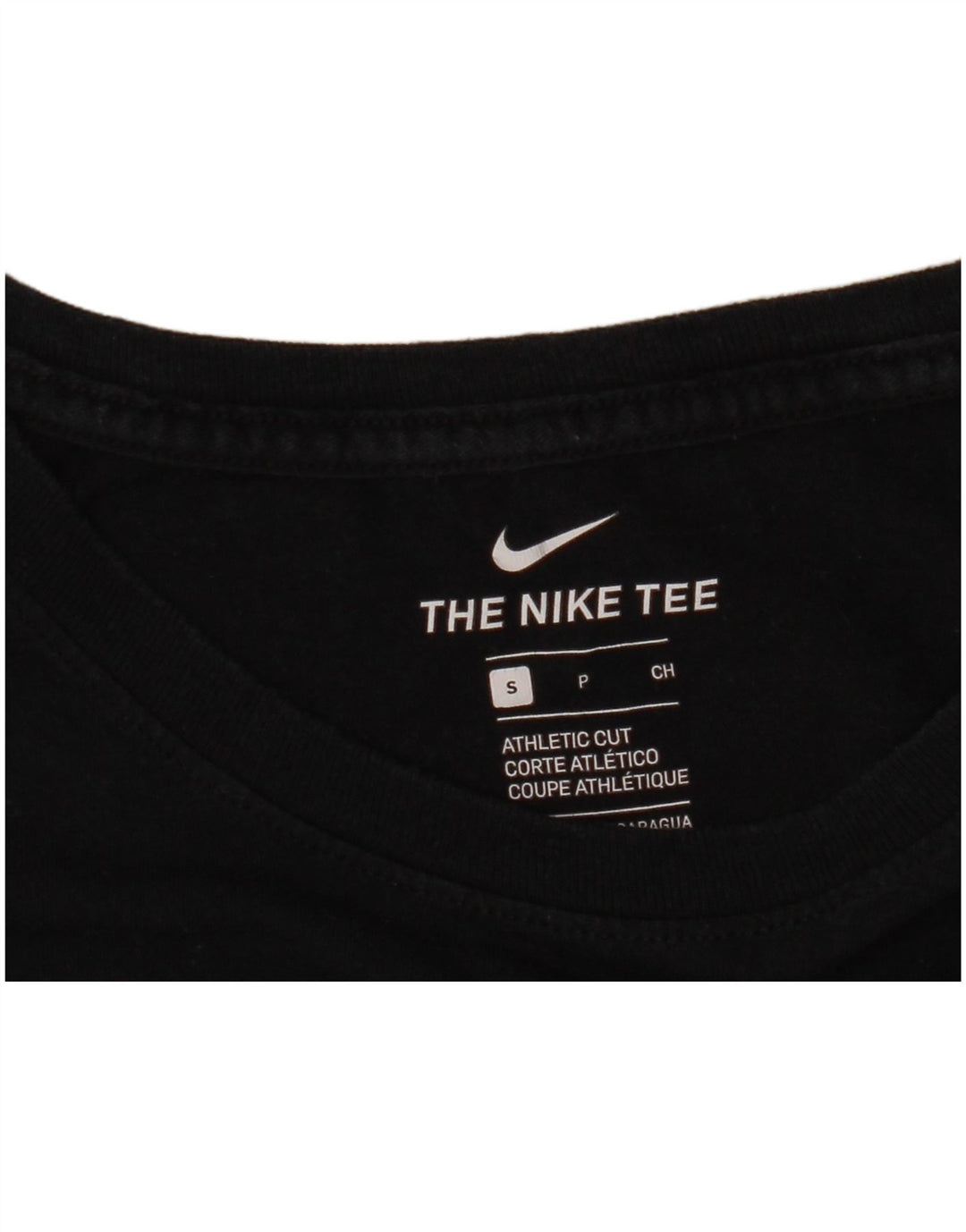 Męski T-shirt NIKE o sportowym kroju z grafiką, mały, czarny