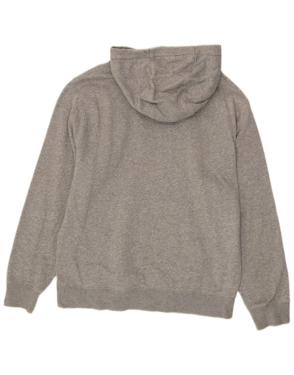 Męska bluza z kapturem Nike, średnia, szara, bawełniana nakrapiana