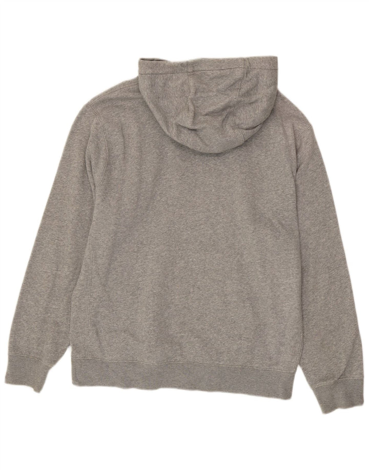 Męska bluza z kapturem Nike, średnia, szara, bawełniana nakrapiana