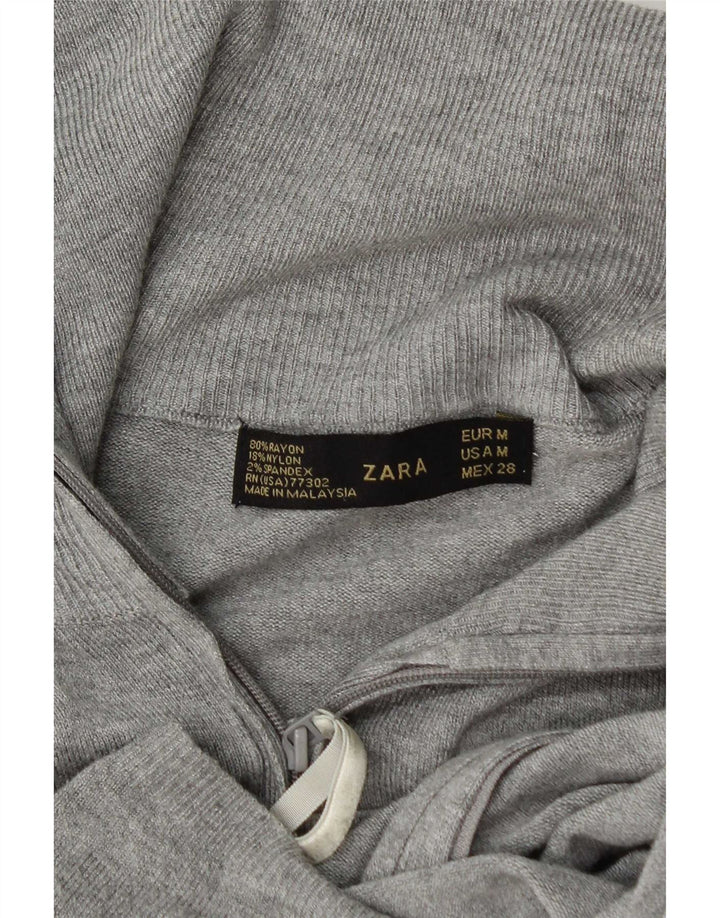 Sweter damski Zara Cardigan UK 12 Średni szary Rayon