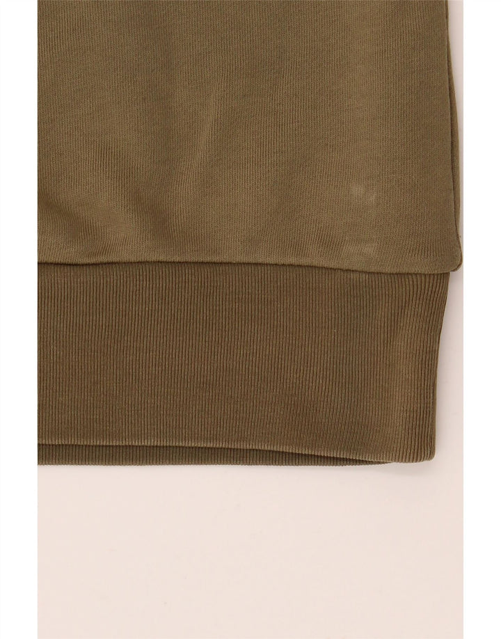 Damska bluza z grafiką DIESEL UK 12, średnia bawełna khaki