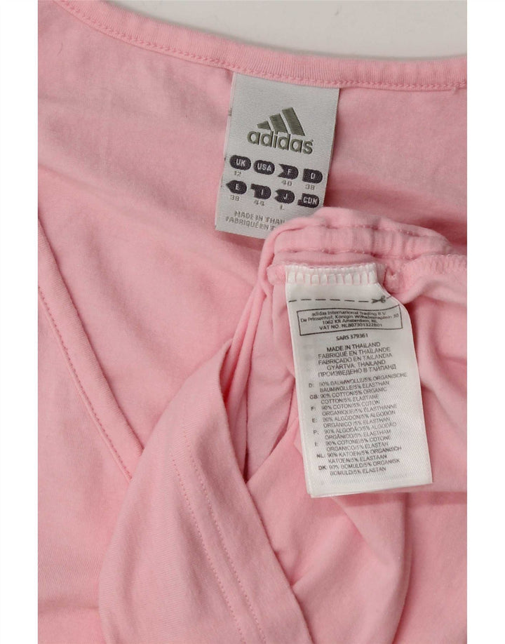 Damska kamizelka graficzna Adidas Top UK 12 Średnia różowa bawełna