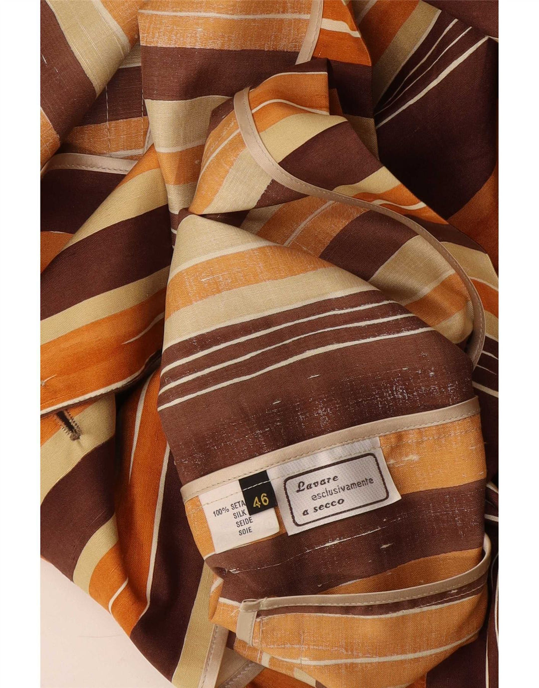 Vintage damska marynarka zapinana na 3 guziki EU 46 XL w wielokolorowe paski