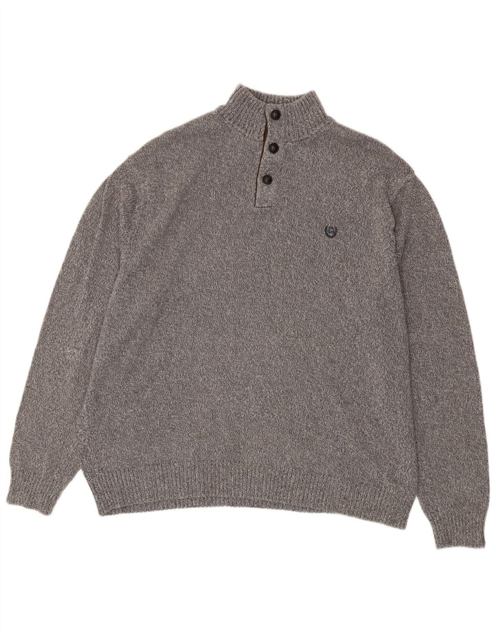 Męski sweter zapinany na guziki CHAPS 2XL, szara bawełna