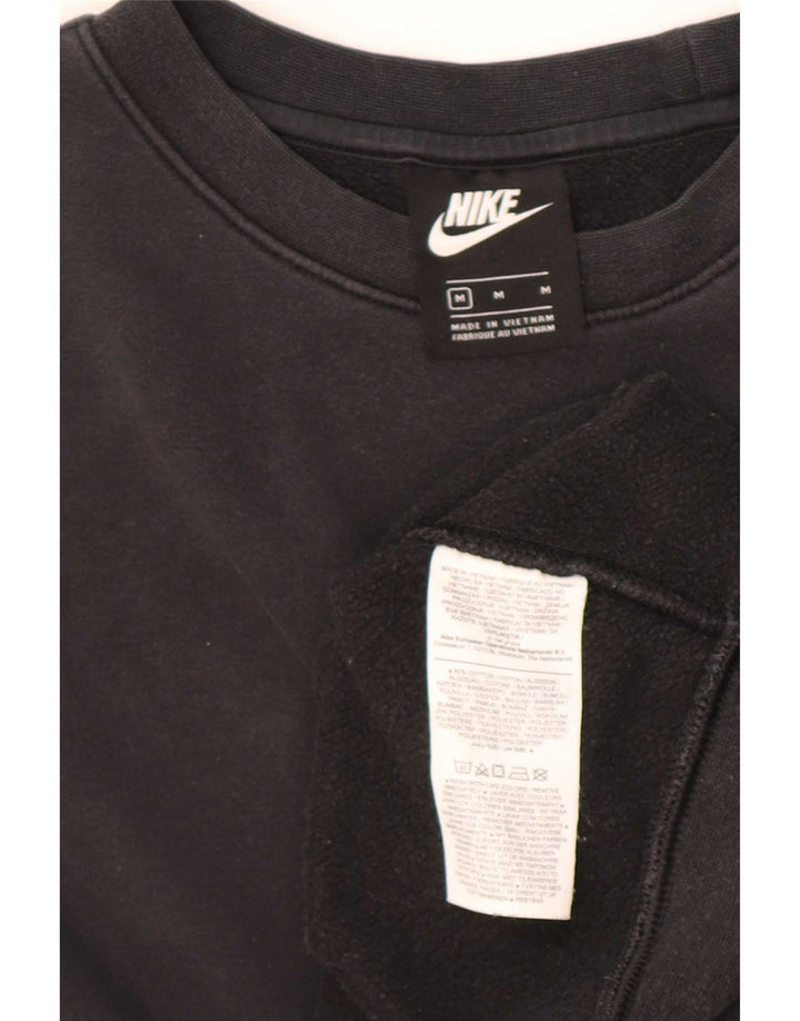 Męska bluza dresowa Nike o luźnym kroju, średnia czarna, bawełniana
