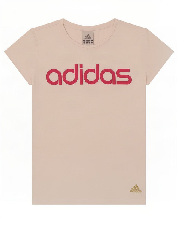 Damska koszulka graficzna Adidas Top UK 10, mała w kolorze złamanej bieli