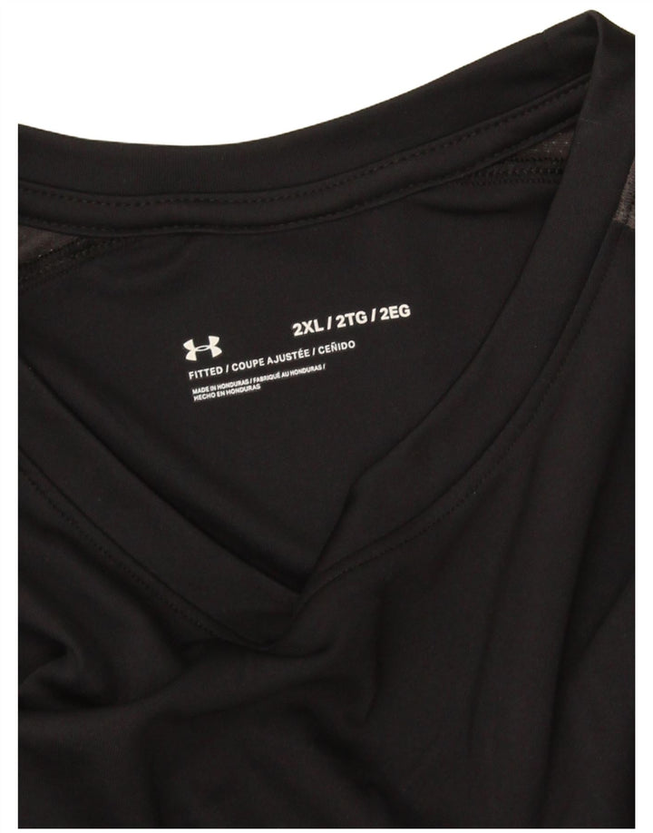 Męski dopasowany t-shirt Under Armour 2XL w kolorze czarnym