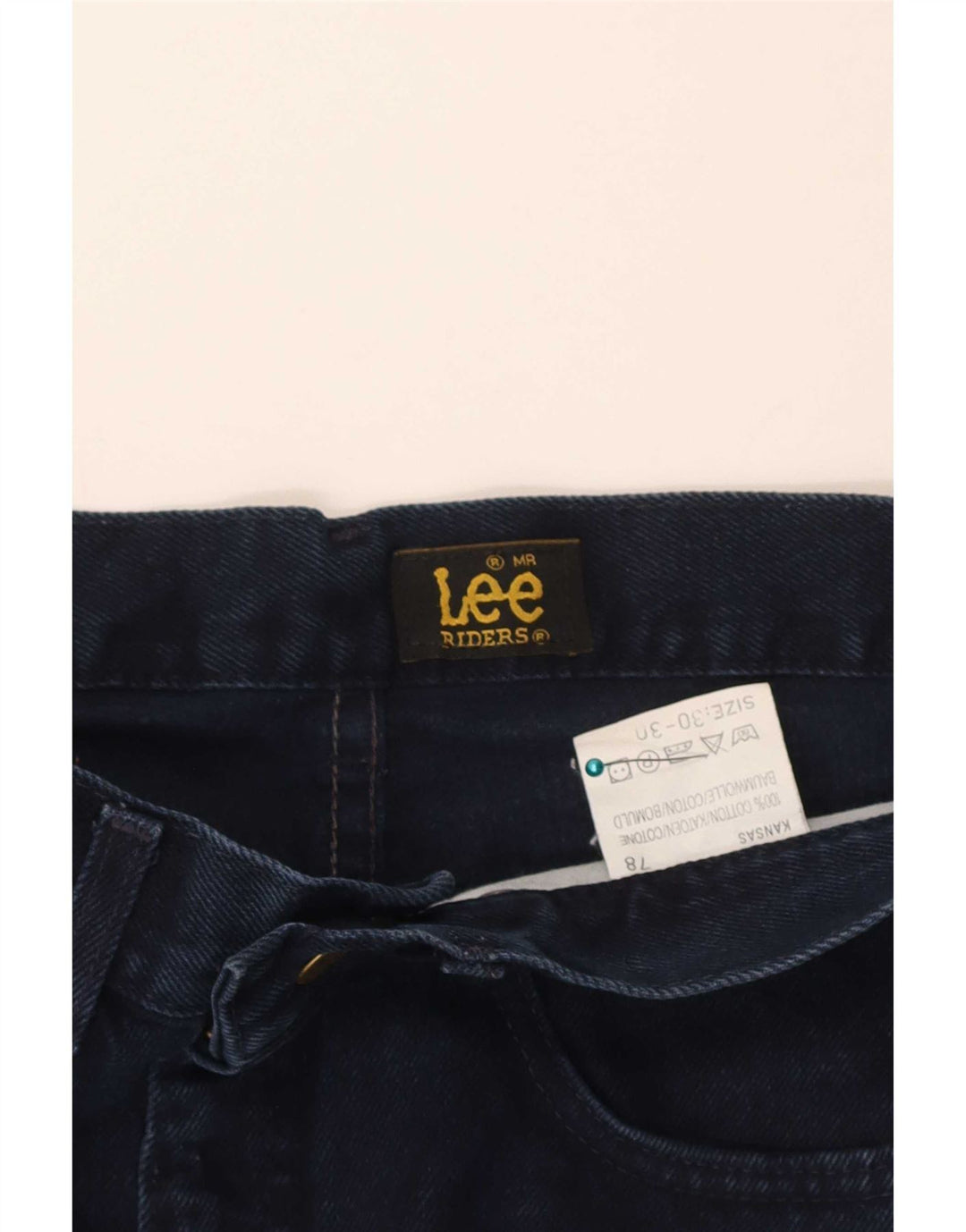 Męskie jeansy Lee Riders Straight W30 L30 Granatowe, bawełniane