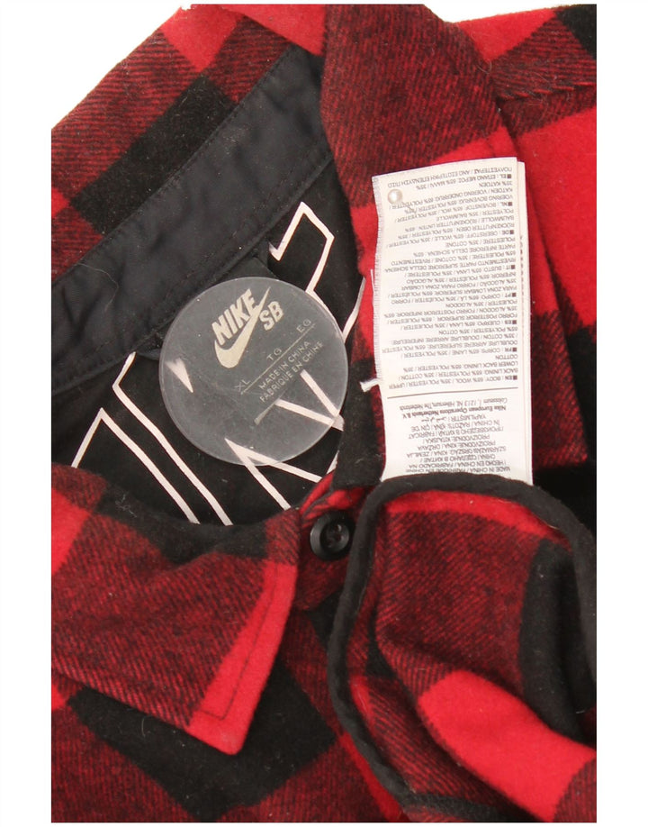 Męska koszula flanelowa Nike Lumberjack XL, czerwona bawełniana kratka