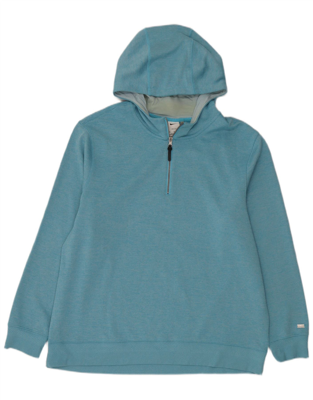 Męski sweter z kapturem i zamkiem błyskawicznym Nike XL, niebieski poliester