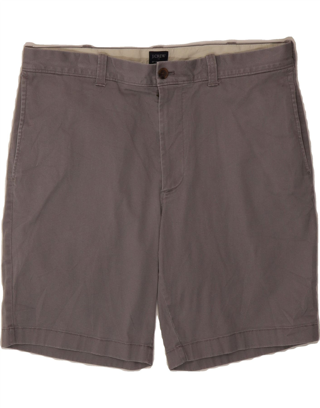 J. CREW Mens Chino Shorts W36 Large Grey Cotton Vintage J. Crew and Second-Hand J. Crew from Messina Hembry 