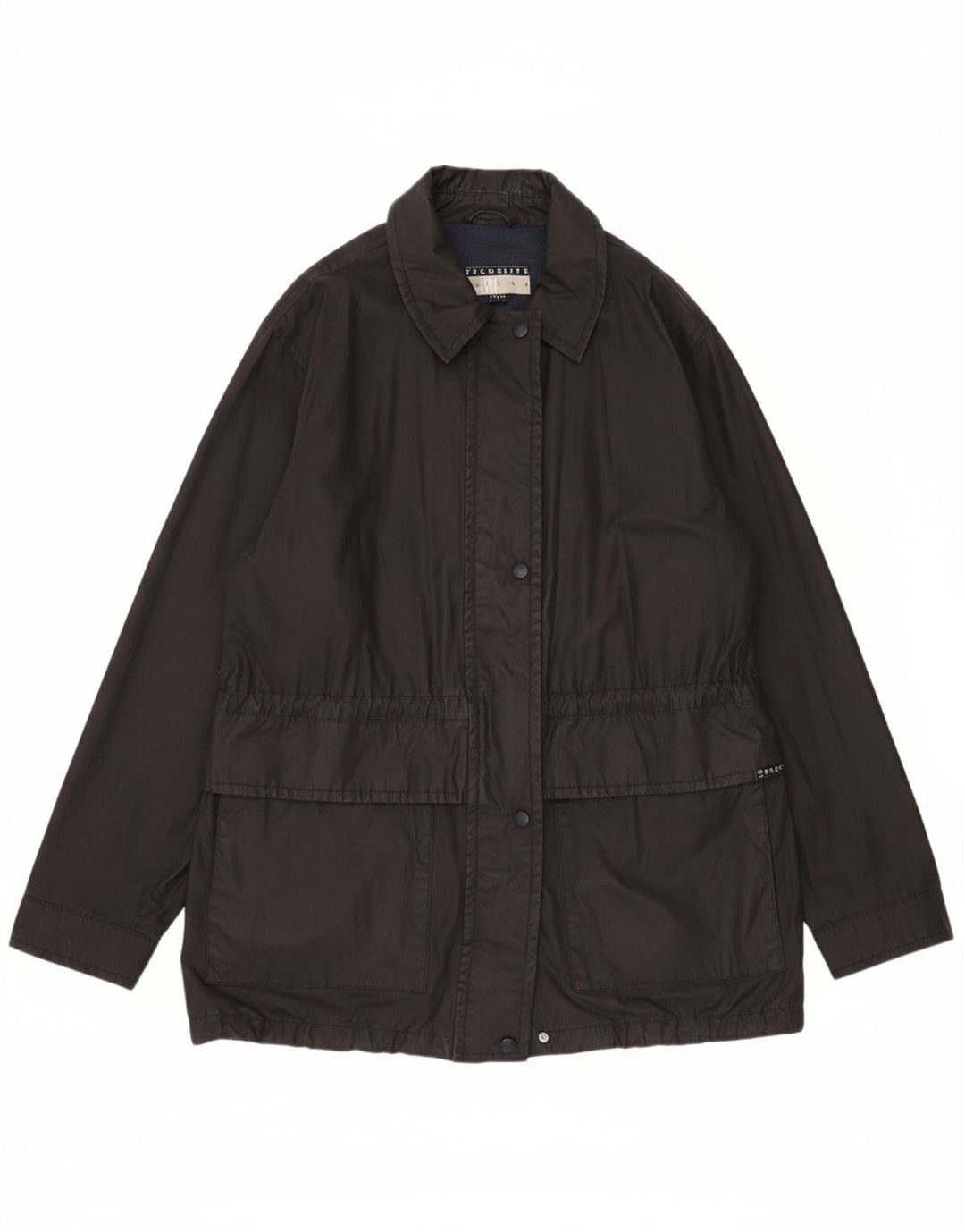 BELFE & BELFE Womens Windbreaker Jacket UK 16 Large Black Cotton