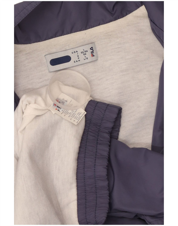 Męska kurtka dresowa FILA, duża, granatowa, poliamid