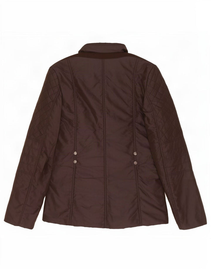 Damska pikowana kurtka Geox Respira Oversize UK 10 Small Brown Poliamid