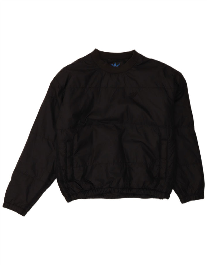 Adidas Męska, oversize'owa, wyściełana kurtka pulowerowa UK 34 XS, czarna, poliestrowa