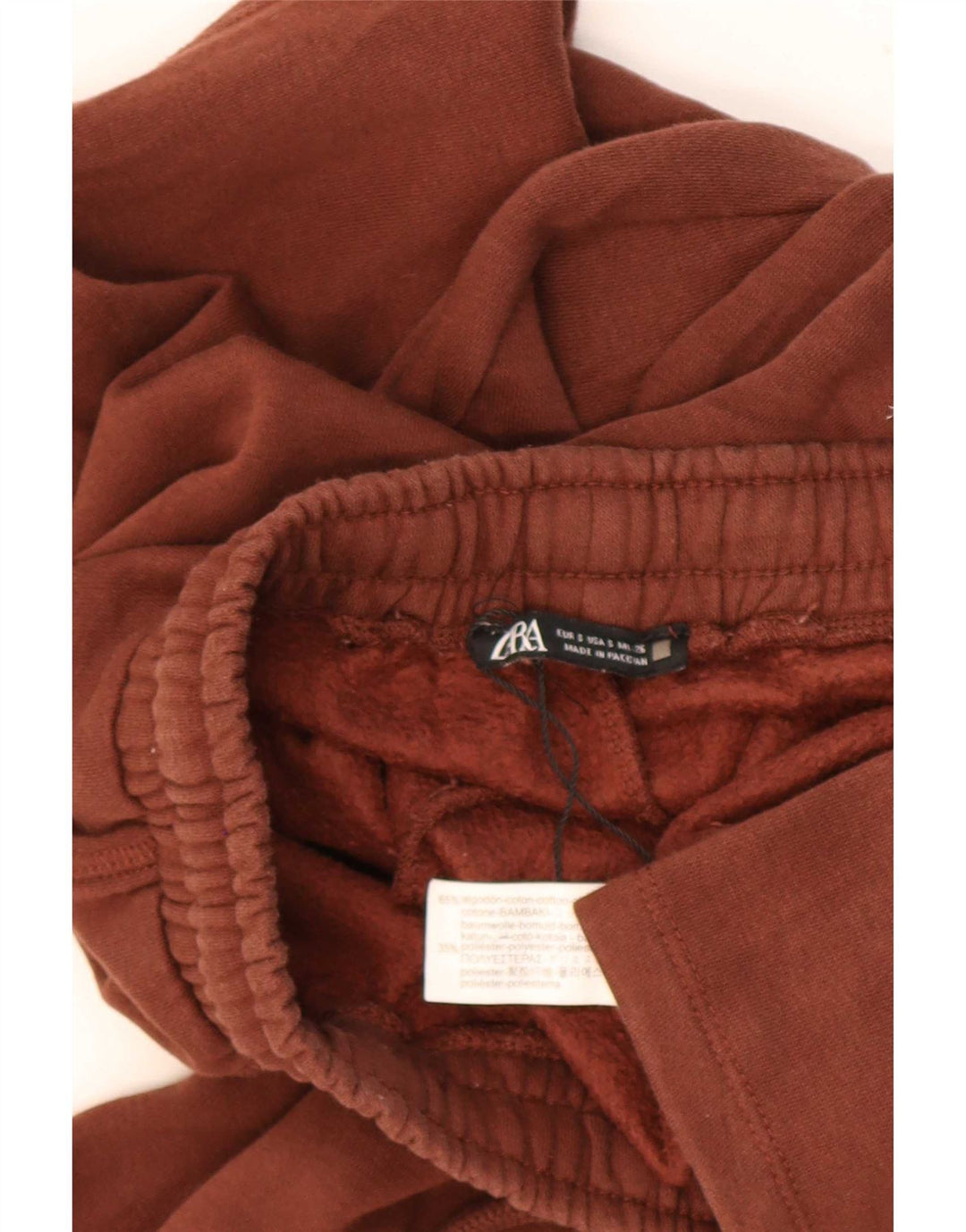 Damskie spodnie dresowe Zara UK 10 Small Brown Cotton