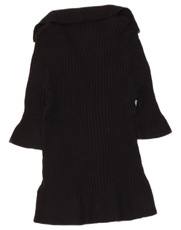 MARKS & SPENCER Damski sweter z golfem, UK 16, duży, czarny