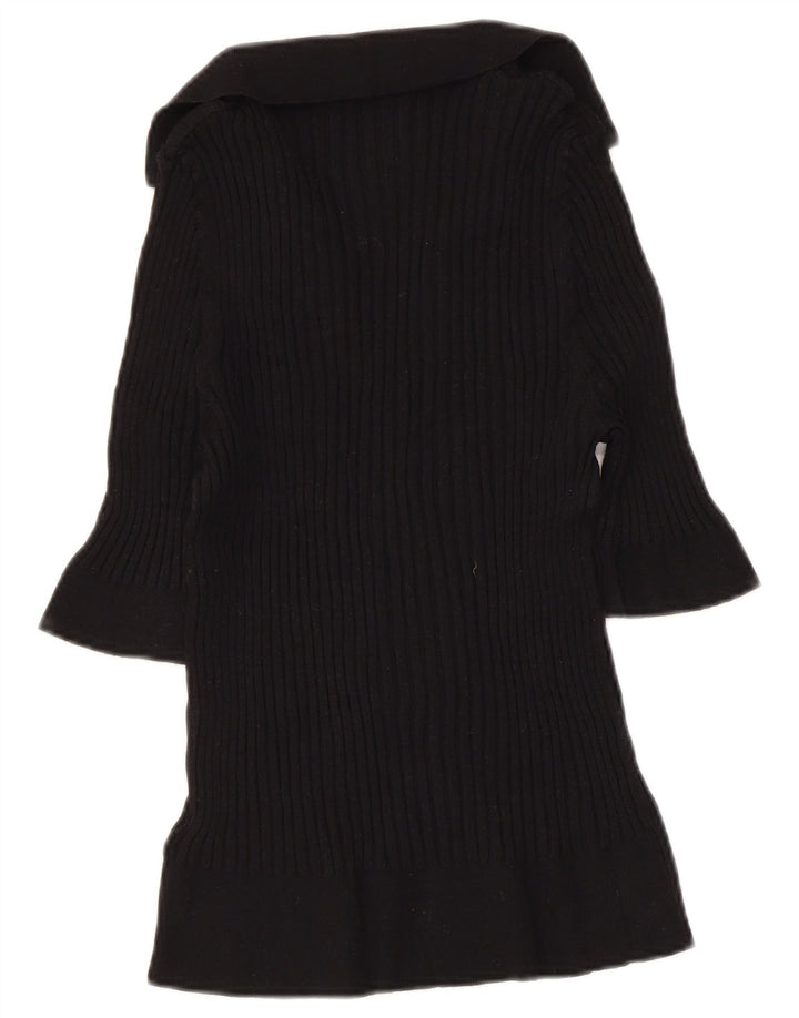 MARKS & SPENCER Damski sweter z golfem, UK 16, duży, czarny