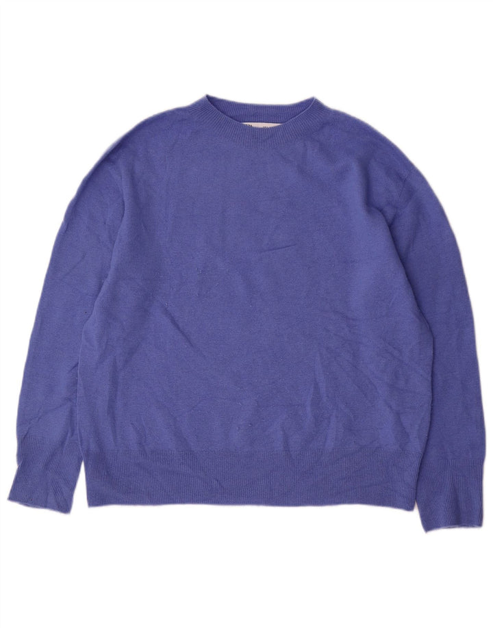 Damski sweter oversize z wycięciem pod szyją Zara UK 10 Small Blue Wełna