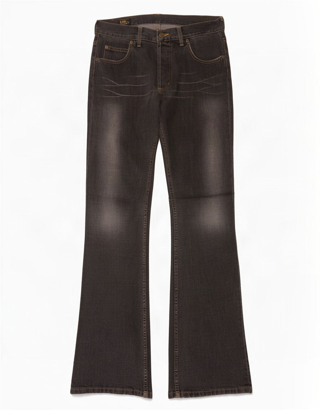 Damskie jeansy Lee Denver Bootcut W32 L36, czarne, bawełniane