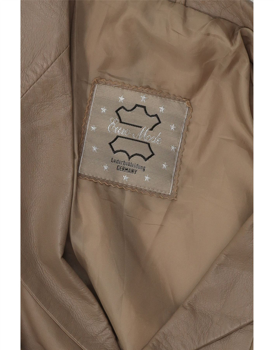 VINTAGE Damska skórzana marynarka zapinana na 3 guziki UK 16, duża, szara skóra