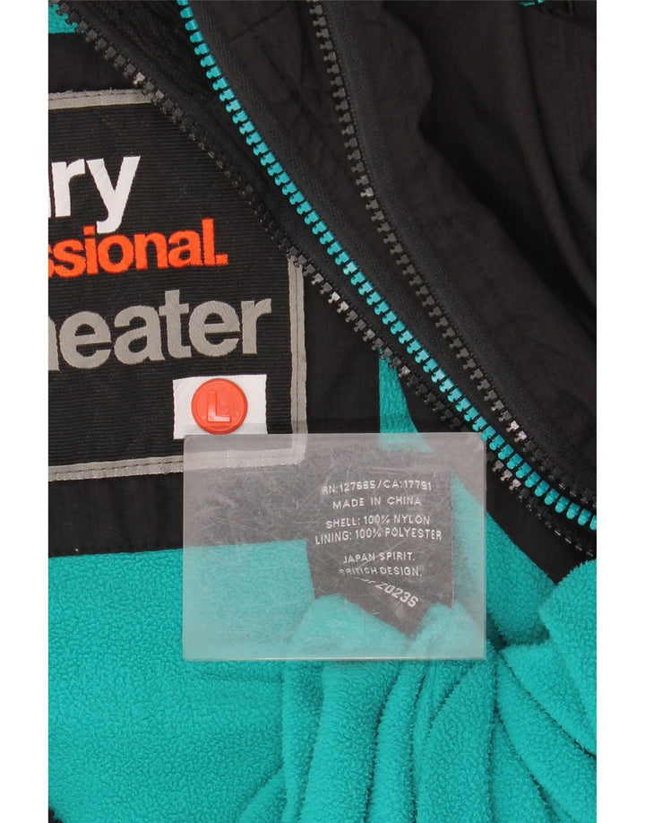 Damska kurtka wiatrówka SUPERDRY Graphic UK 16, duża czarna