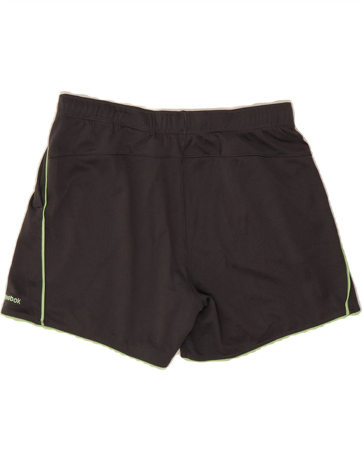 REEBOK Womens Sport Shorts UK 12 Medium Grey Polyester Vintage Reebok and Second-Hand Reebok from Messina Hembry 