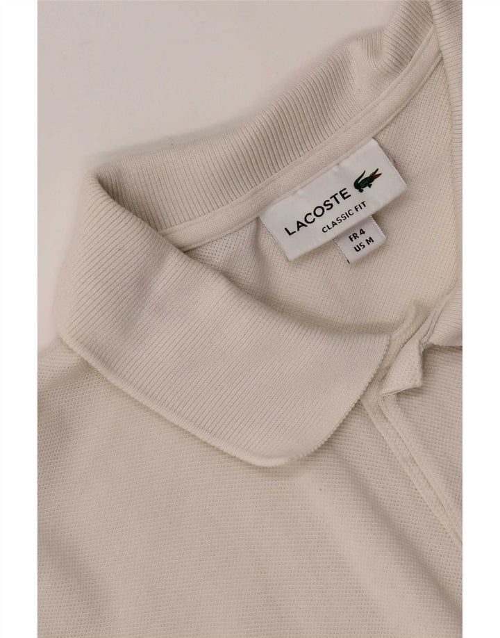 Męska koszulka polo Lacoste Classic Fit, rozmiar 4, średnia biel