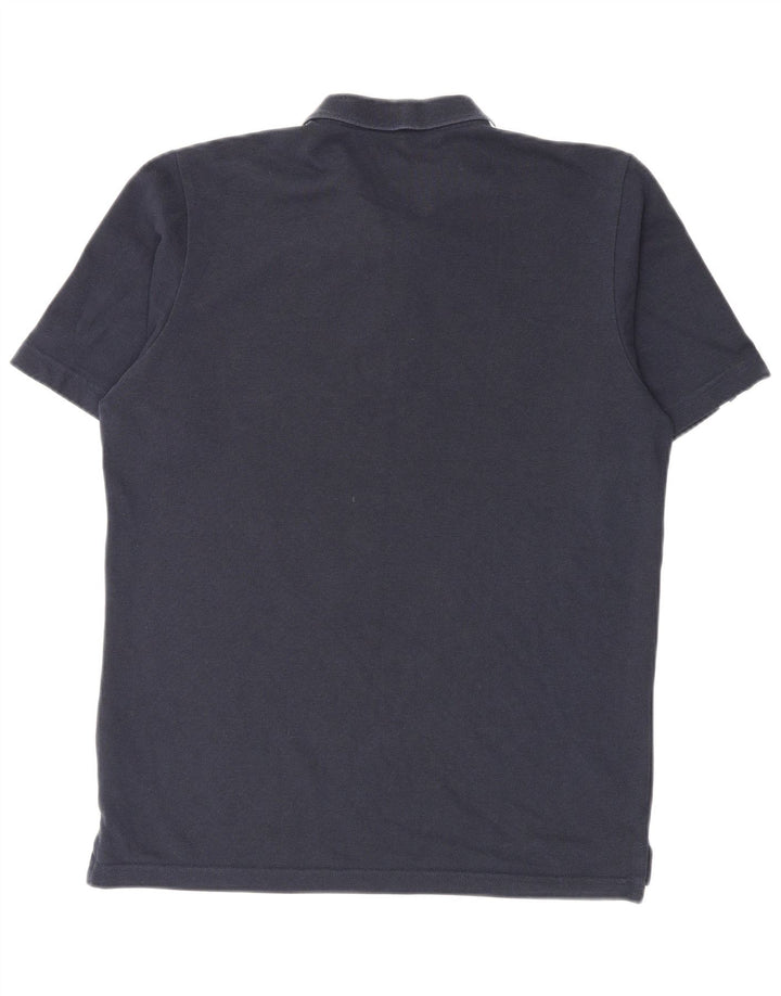 Męska koszulka polo Adidas, mała, granatowa, bawełniana
