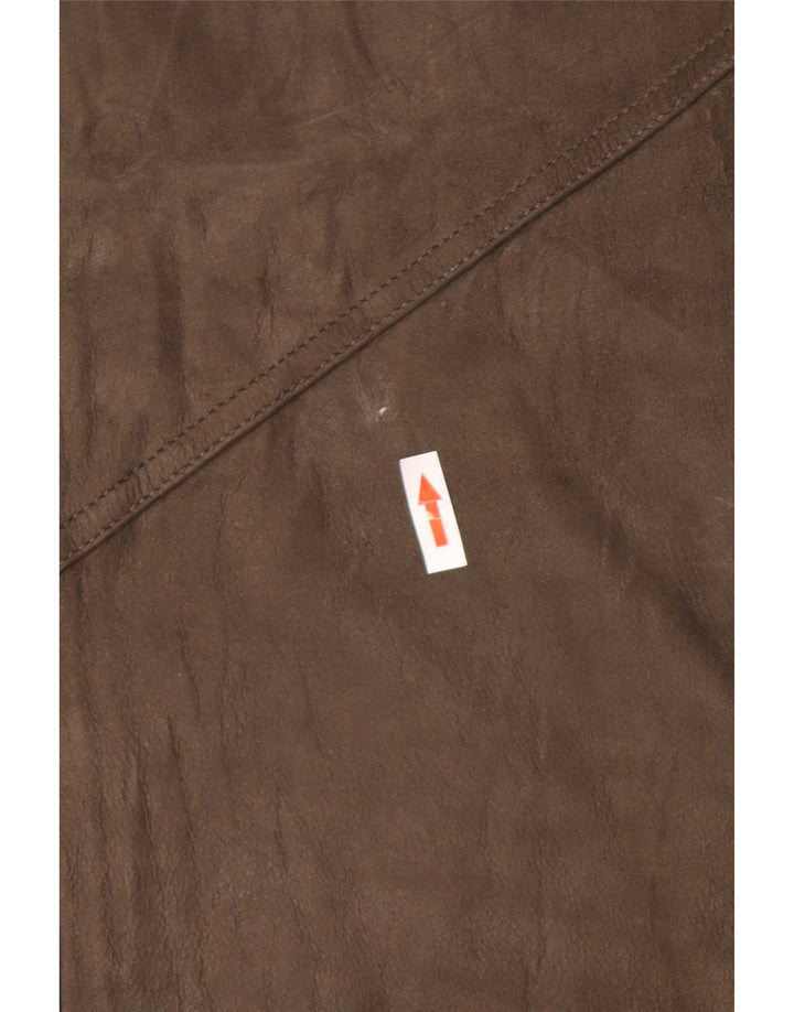 WESTBURY Męska zamszowa kurtka bomber IT 58 4XL Skóra khaki