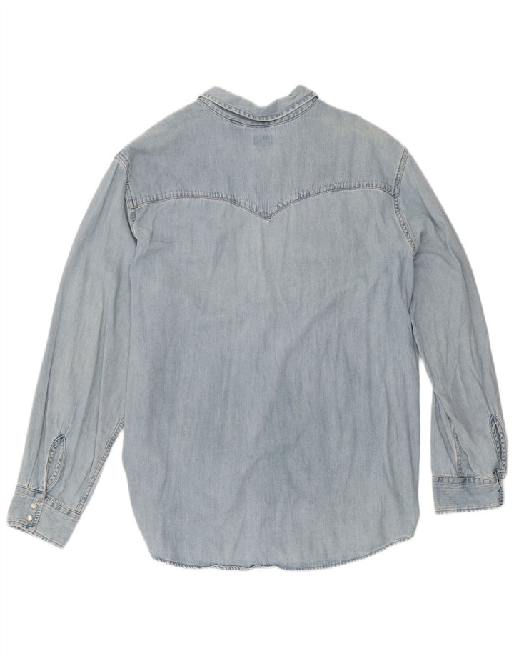 Męska wysoka koszula dżinsowa Levi's XL, niebieska, bawełniana