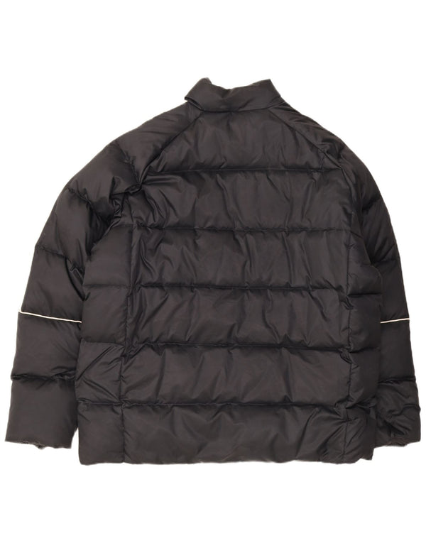 Męska ocieplana kurtka Adidas UK 42 XL Czarny poliester z blokami kolorów